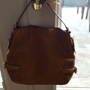 Michael Kors large brown leather bag